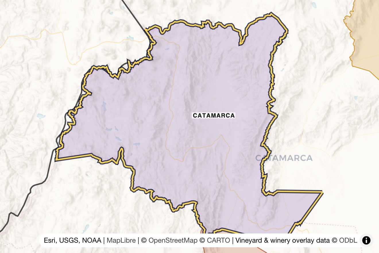 Map of Catamarca
