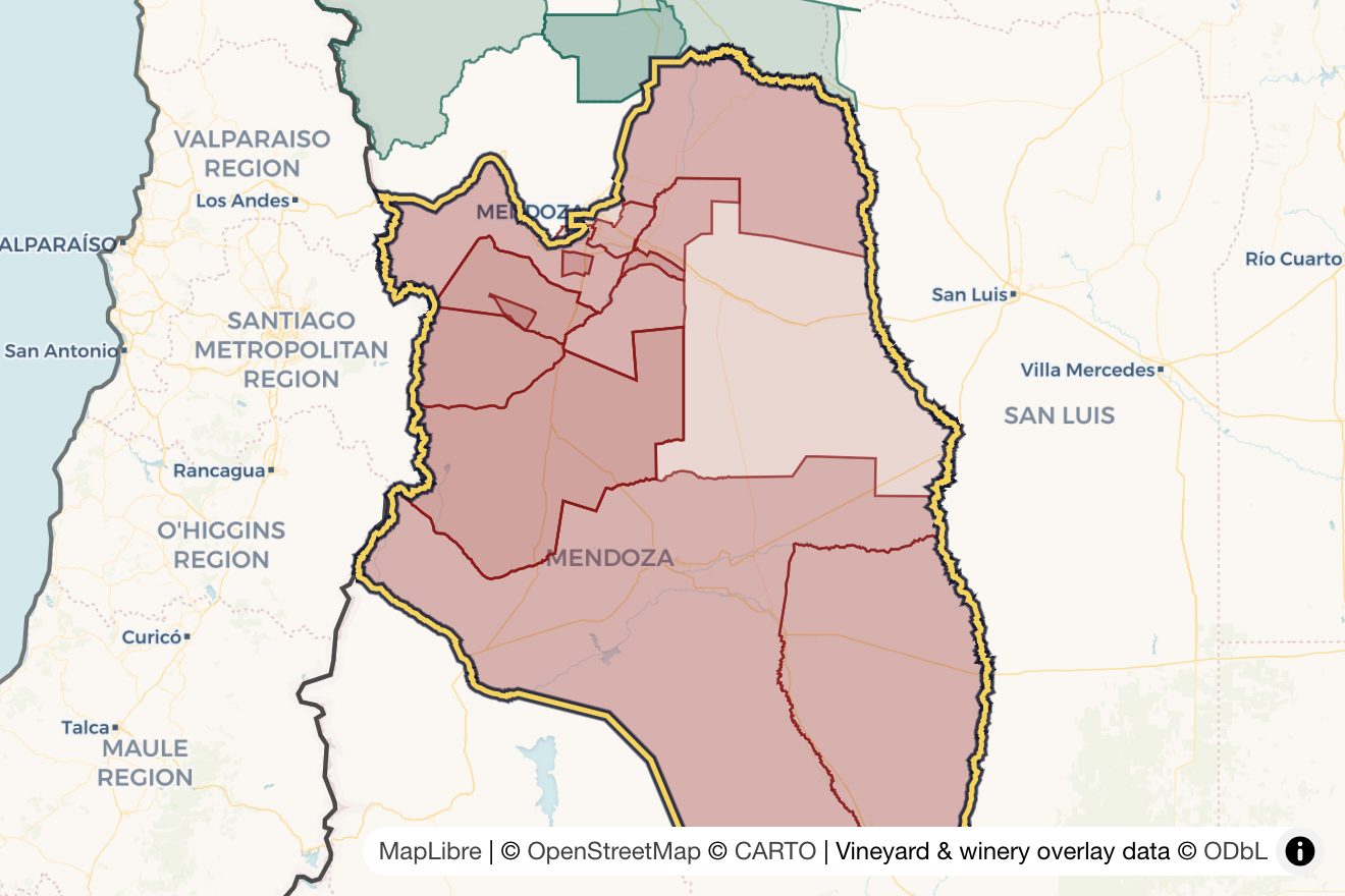 Map of Mendoza
