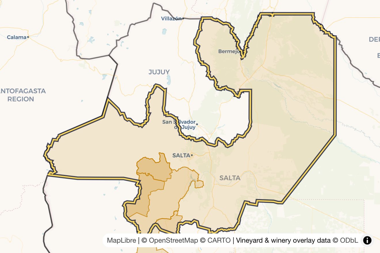 Map of Salta