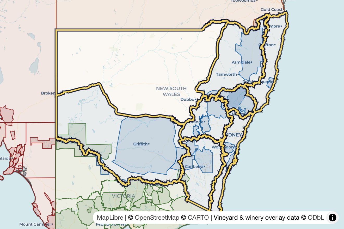 Map of New South Wales