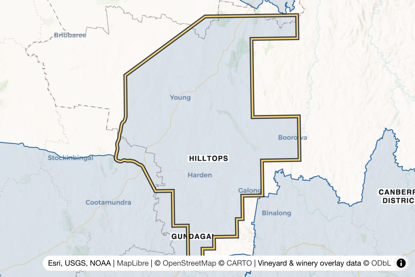 Map of Hilltops