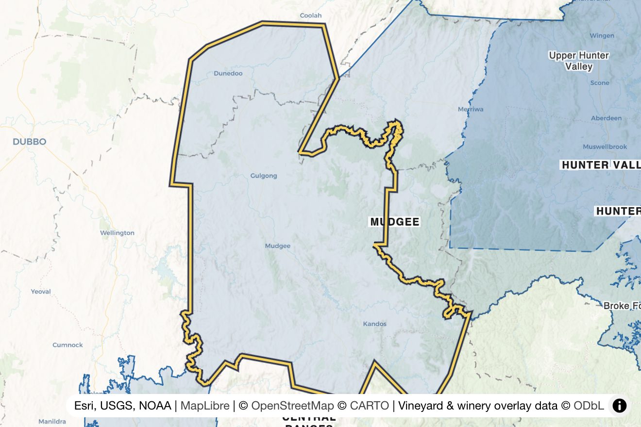 Map of Mudgee