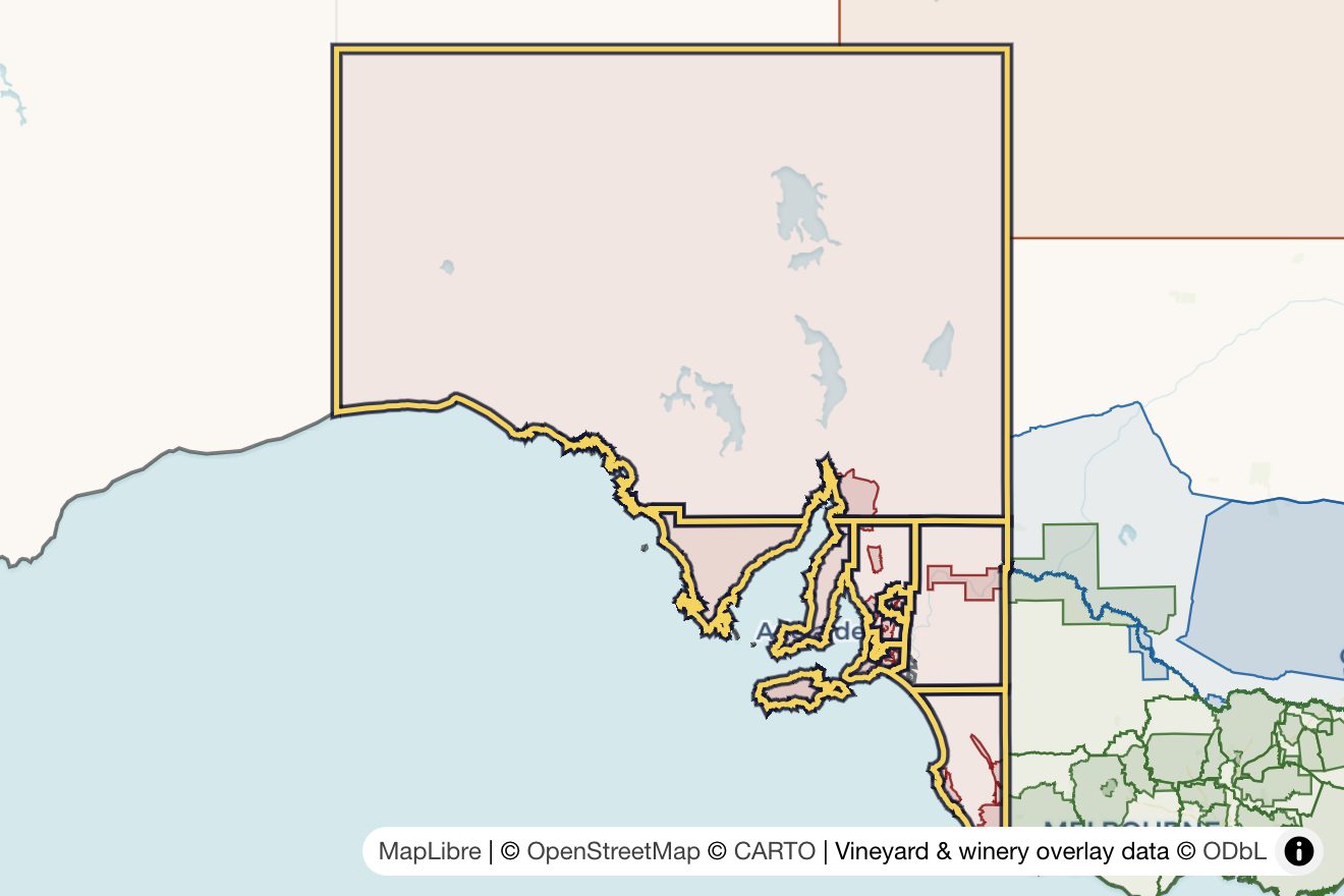 Map of South Australia