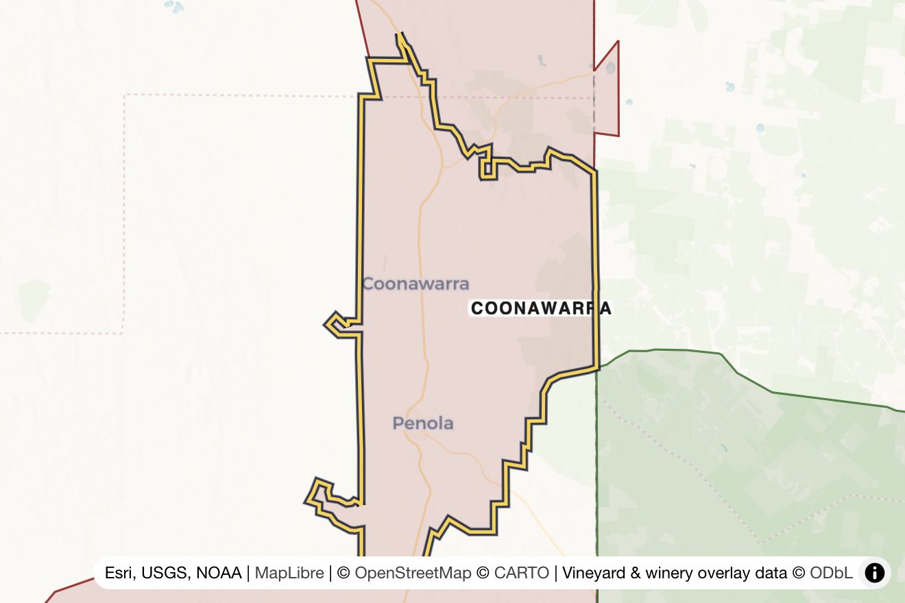 Map of Coonawarra