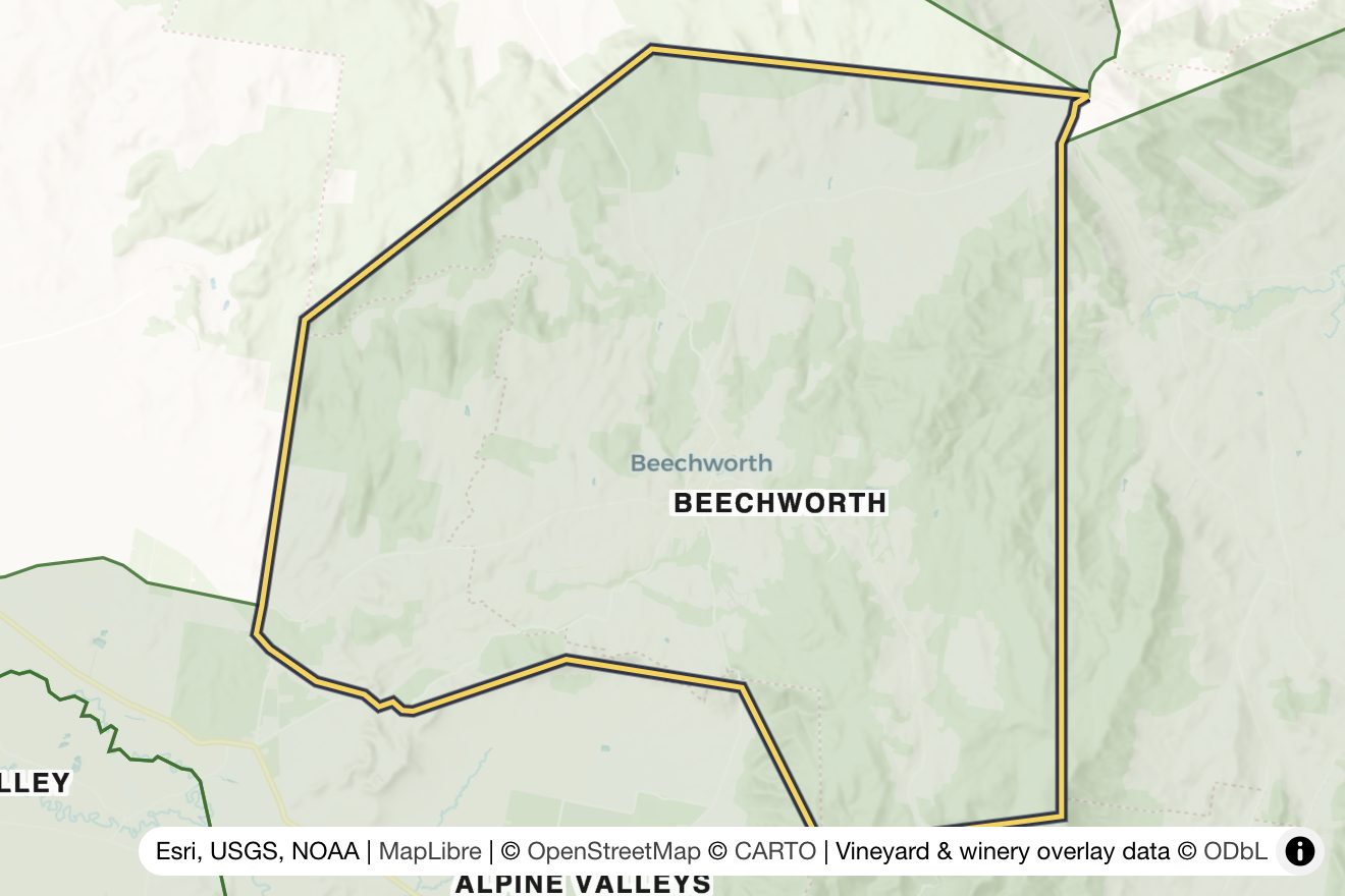 Map of Beechworth