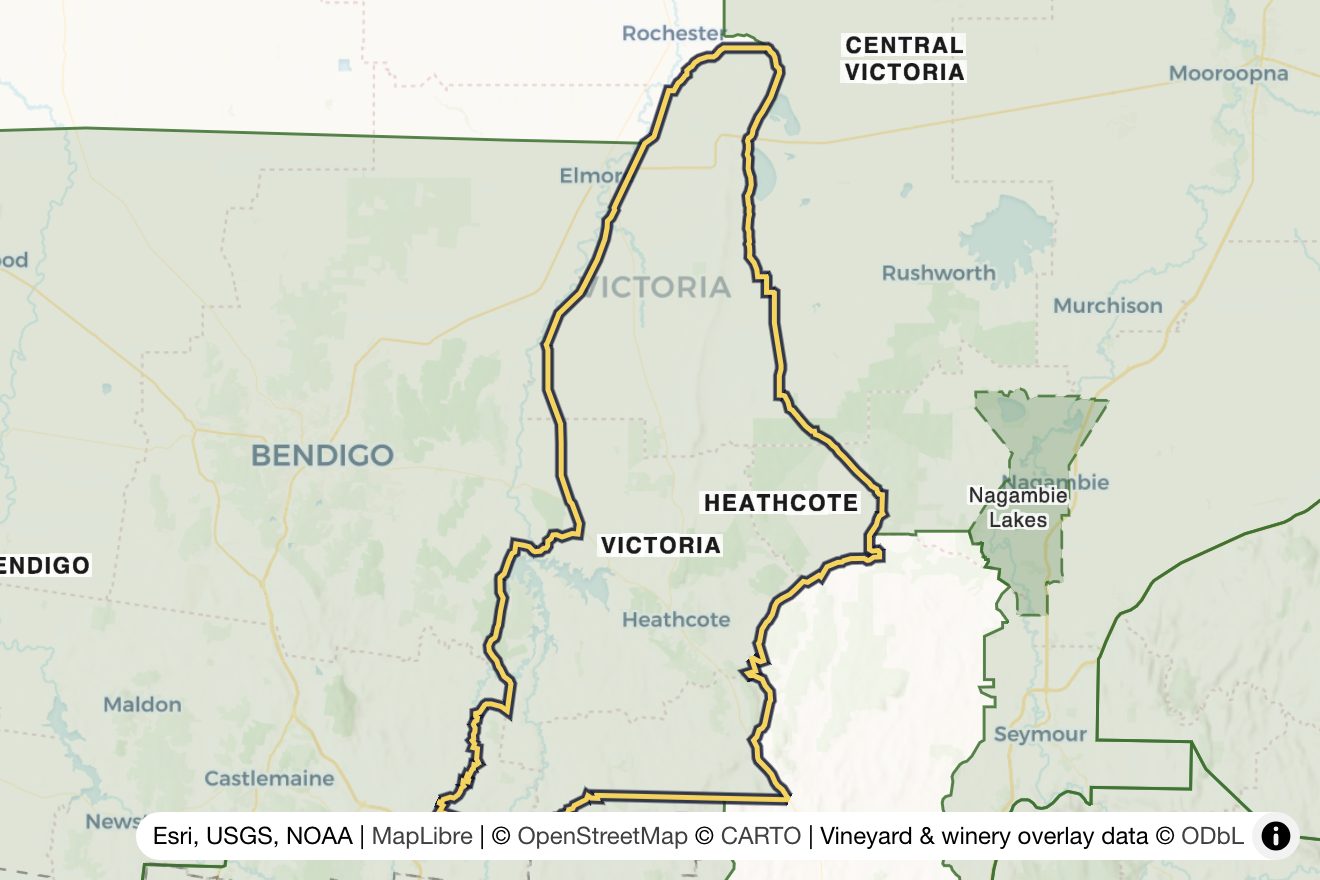Map of Heathcote