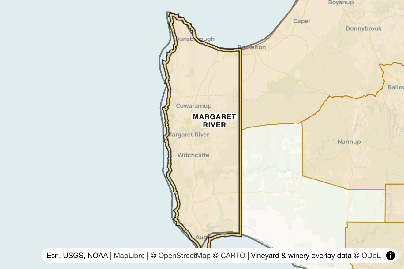 Map of Margaret River