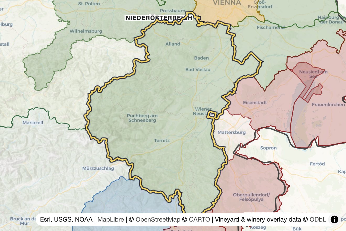 Map of Thermenregion