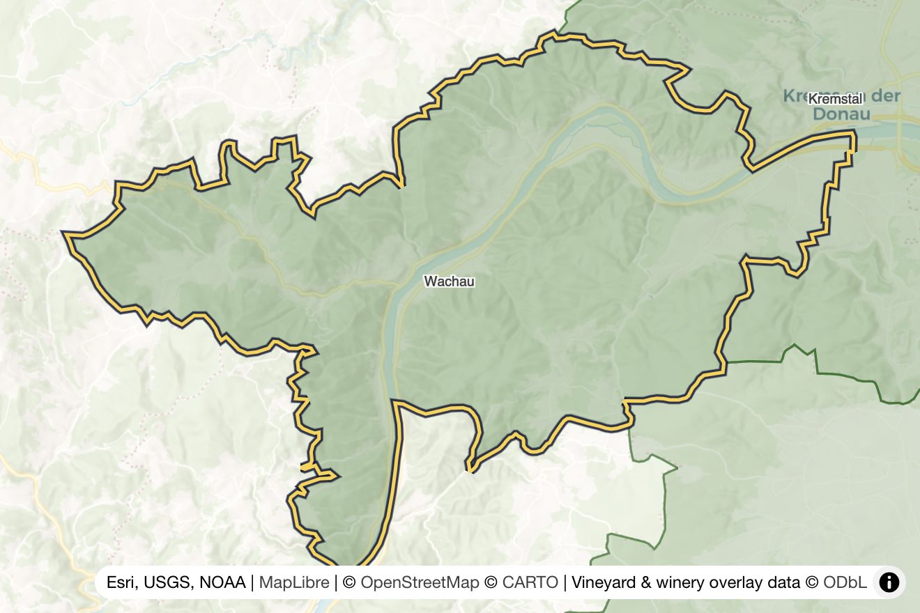 Map of Wachau