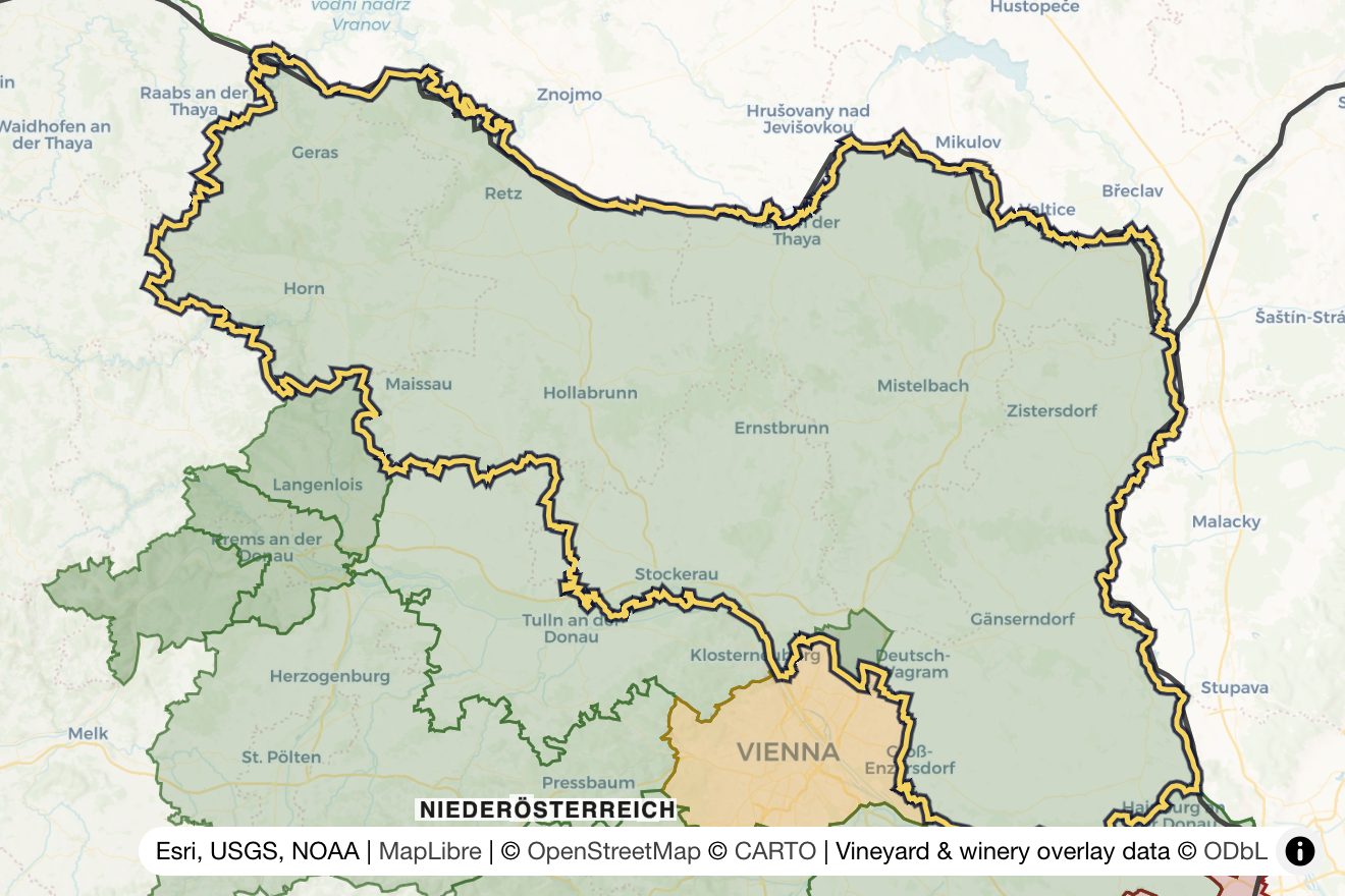 Map of Weinviertel