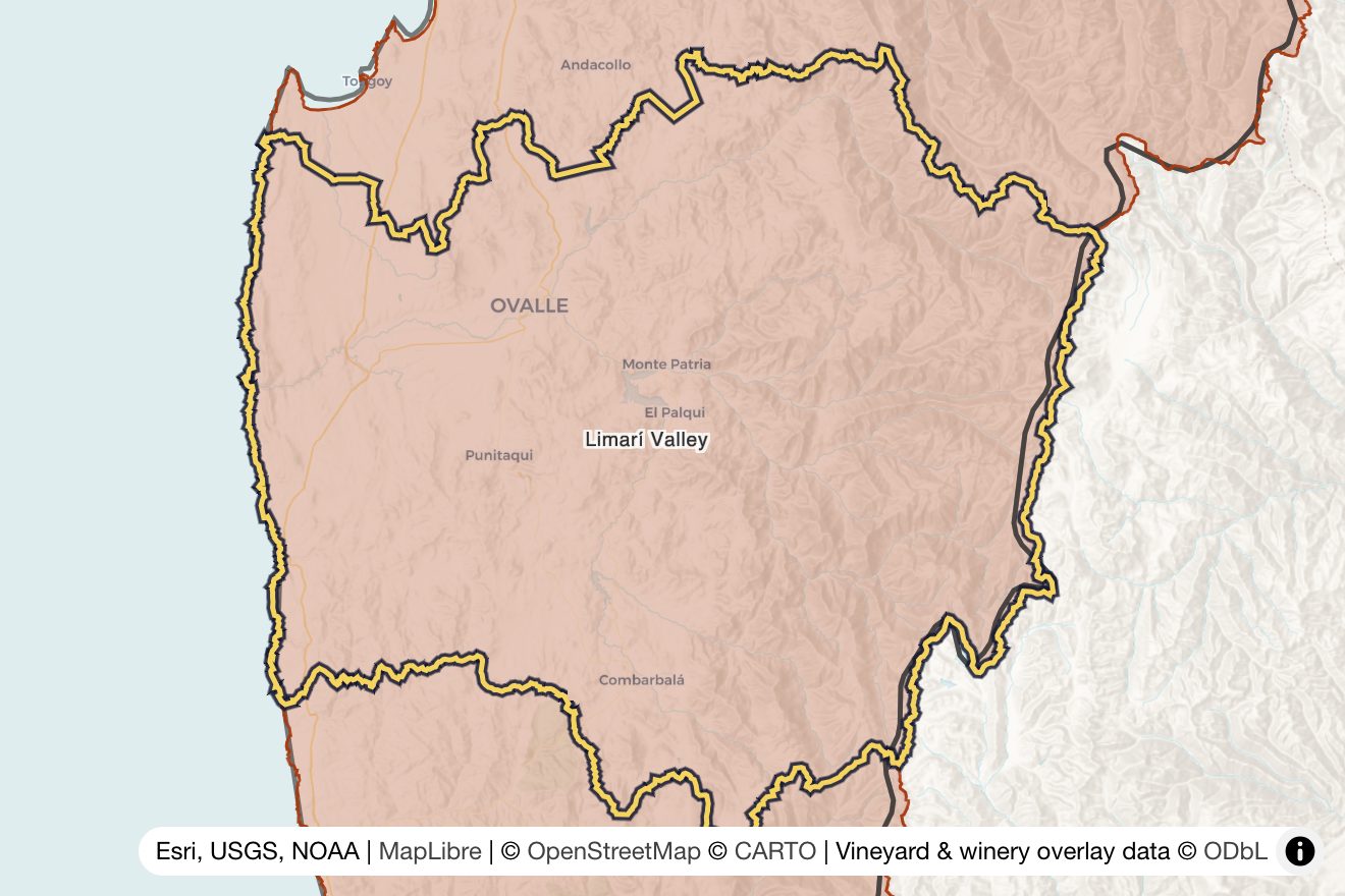 Map of Limarí Valley