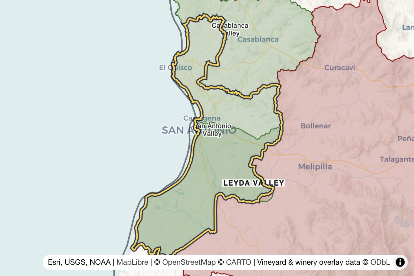 Map of San Antonio Valley