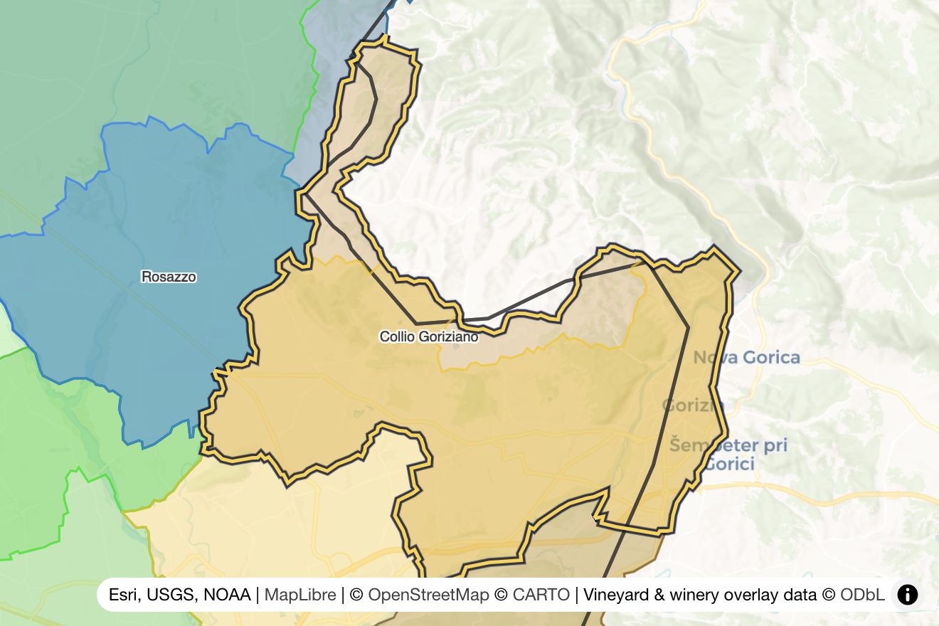 Map of Collio