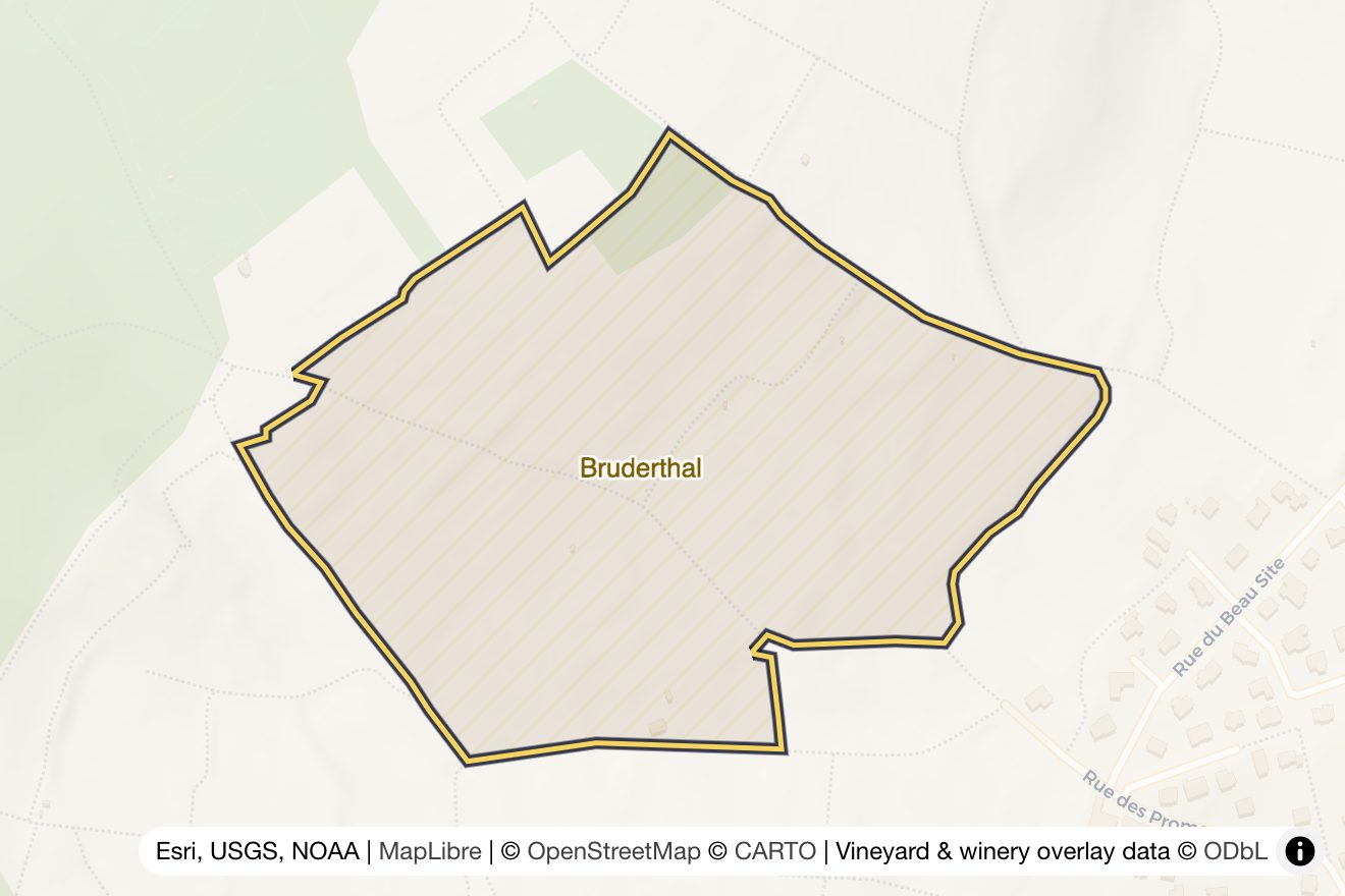 Map of Bruderthal