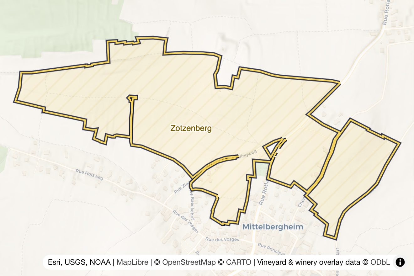 Map of Zotzenberg