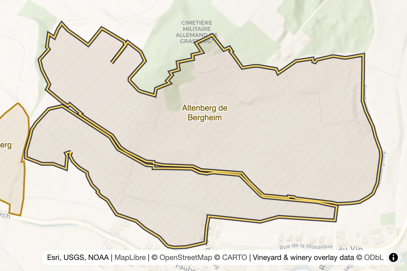 Map of Altenberg de Bergheim