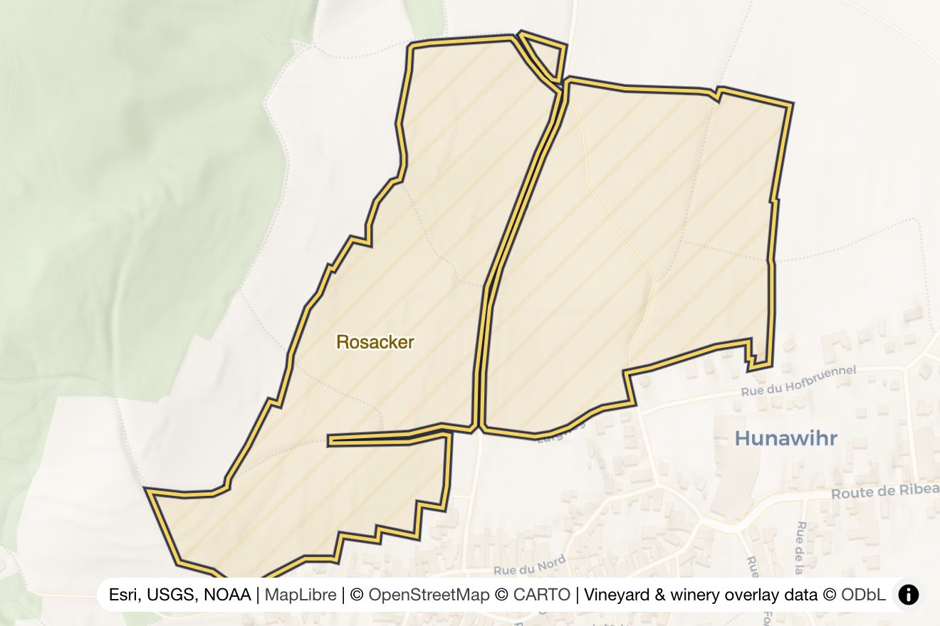 Map of Rosacker