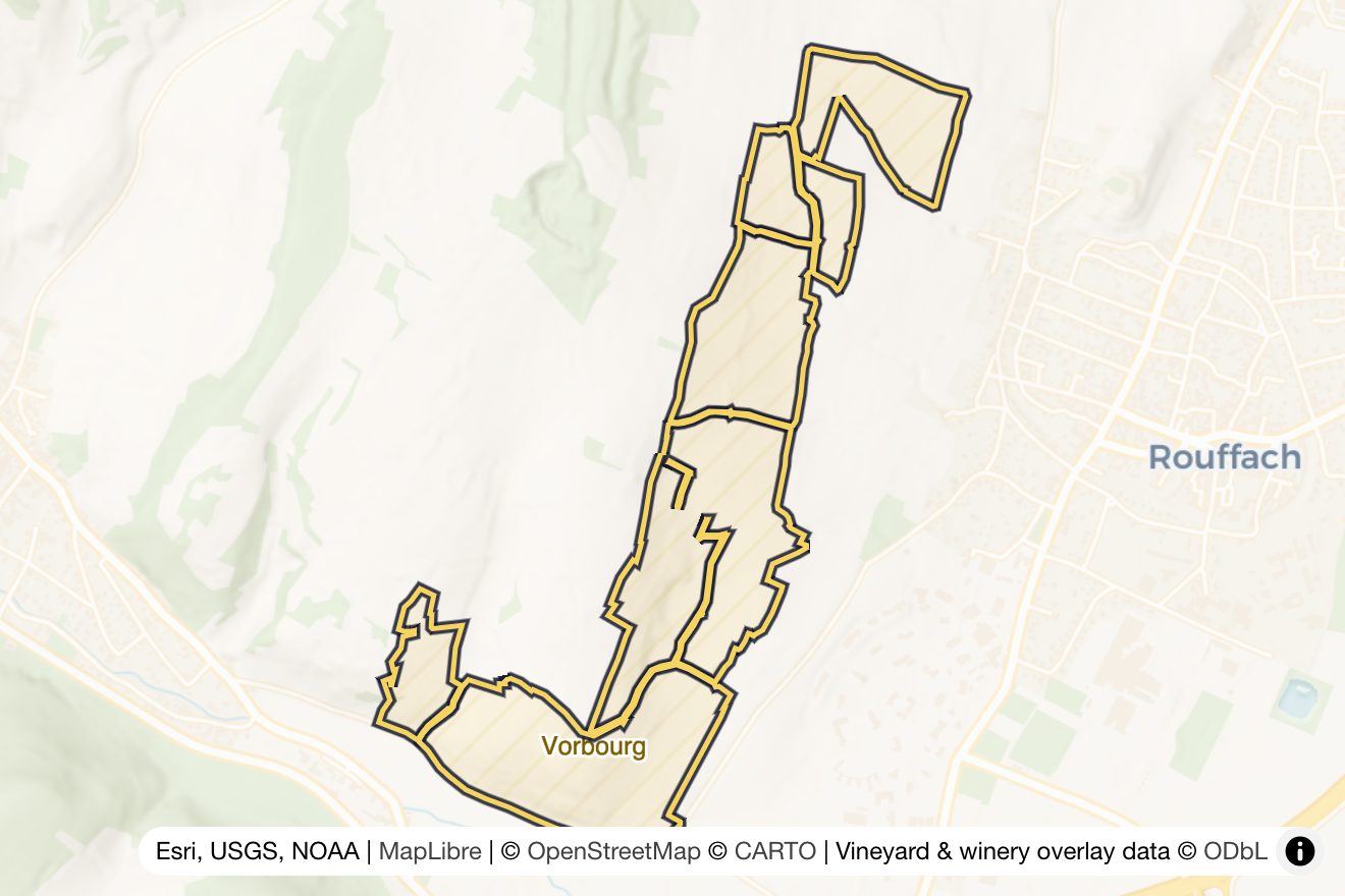 Map of Vorbourg