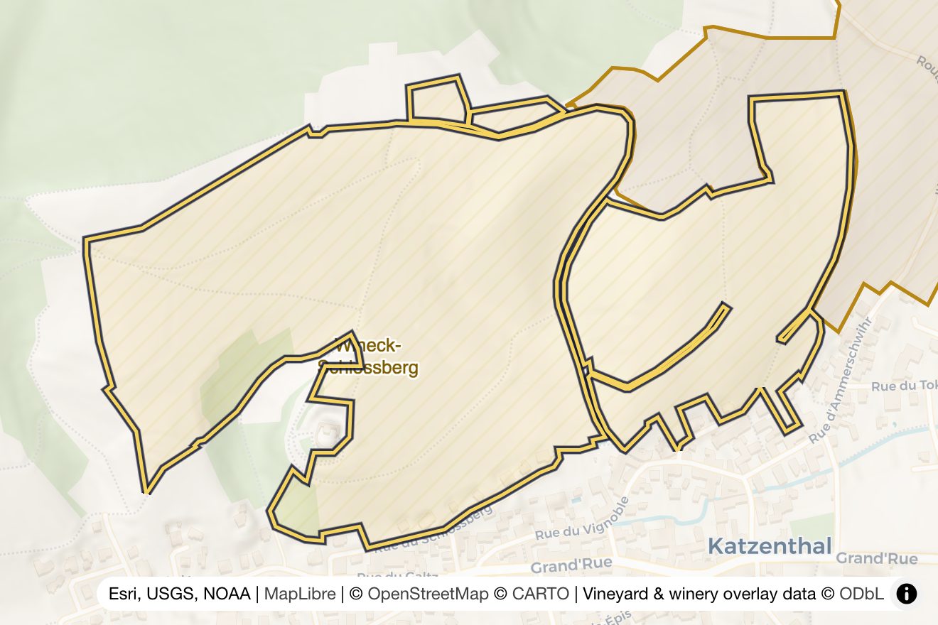 Map of Wineck-Schlossberg