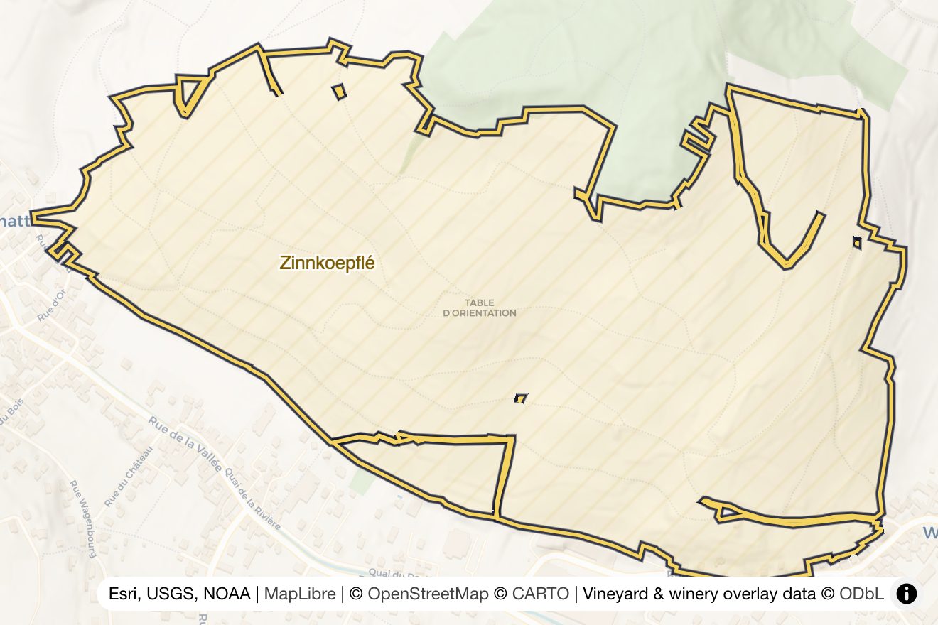 Map of Zinnkoepflé