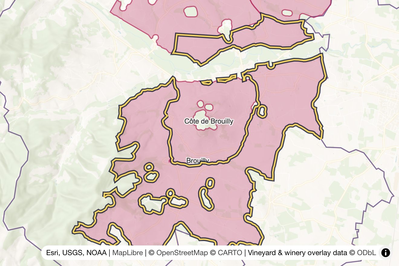 Map of Brouilly