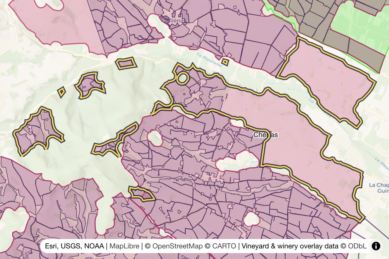 Map of Chénas