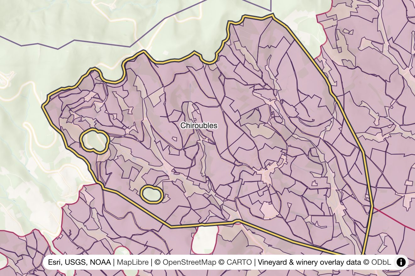 Map of Chiroubles