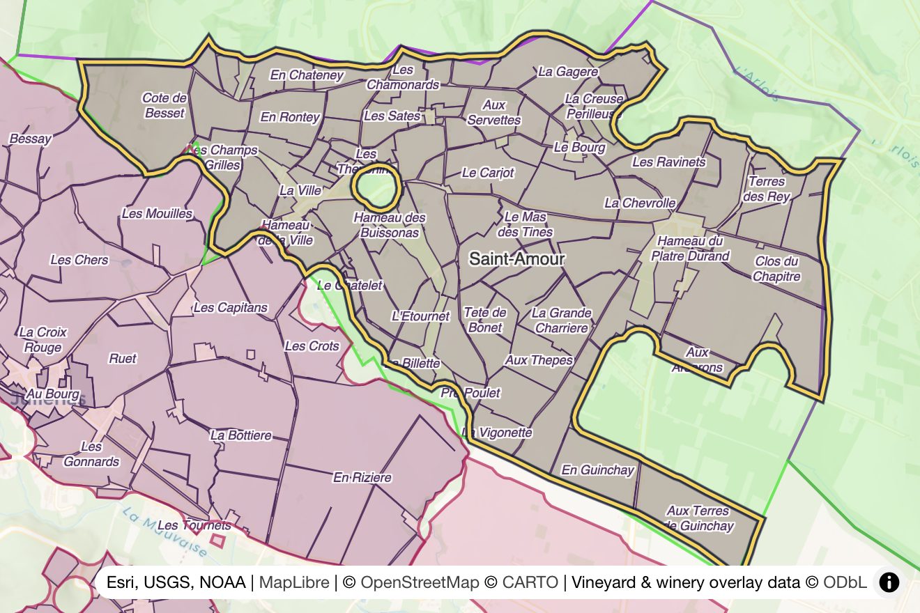 Map of Saint-Amour
