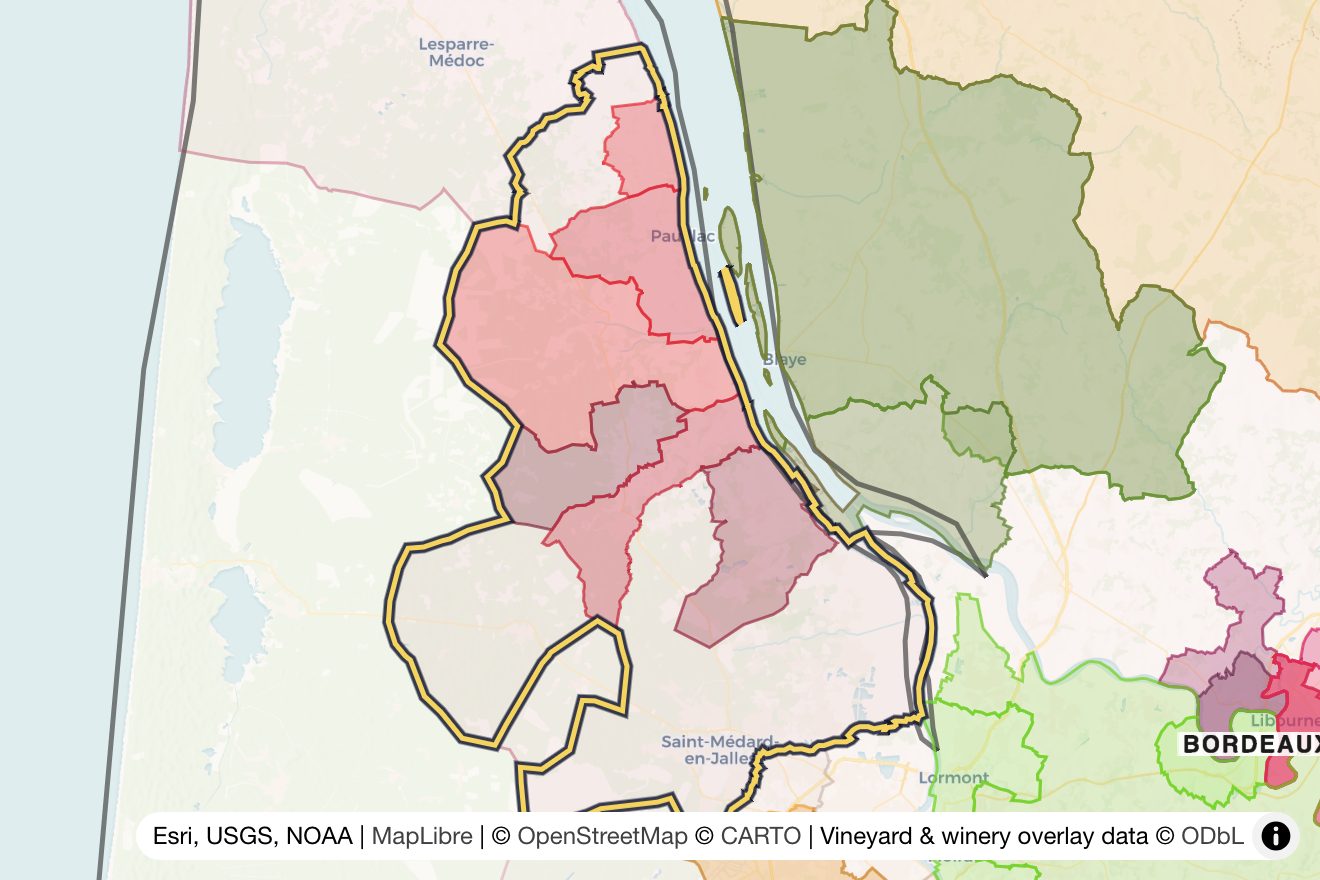 Map of Haut-Médoc