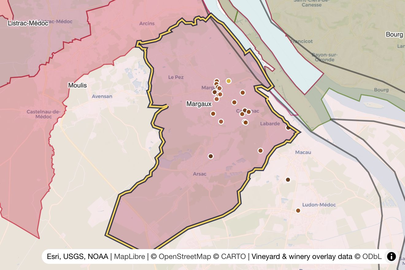 Map of Margaux