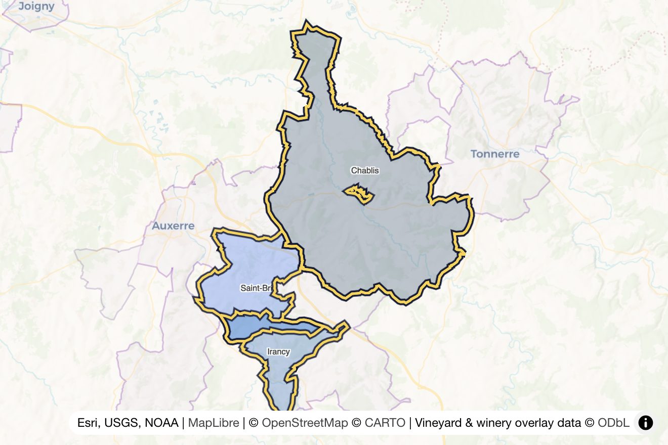 Map of Chablis