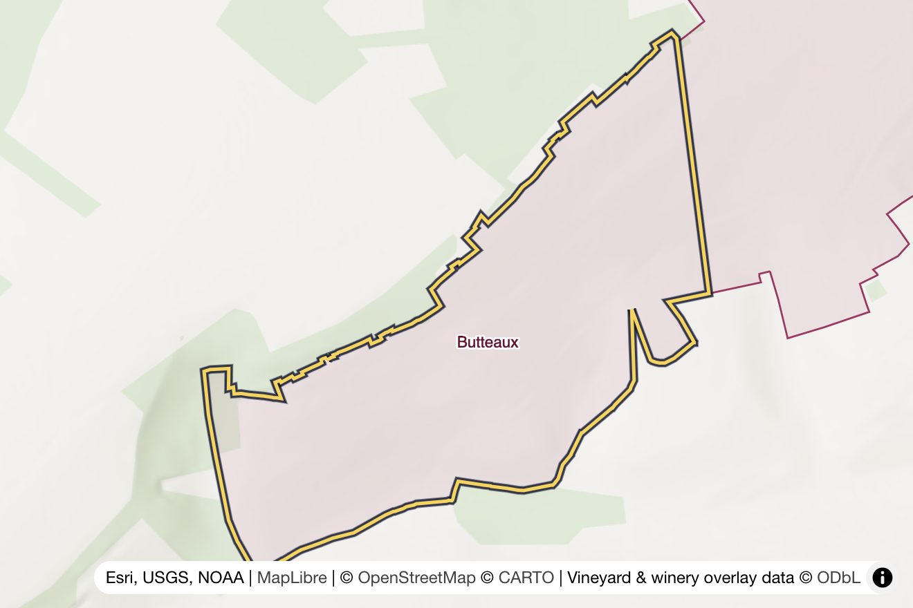 Map of Butteaux