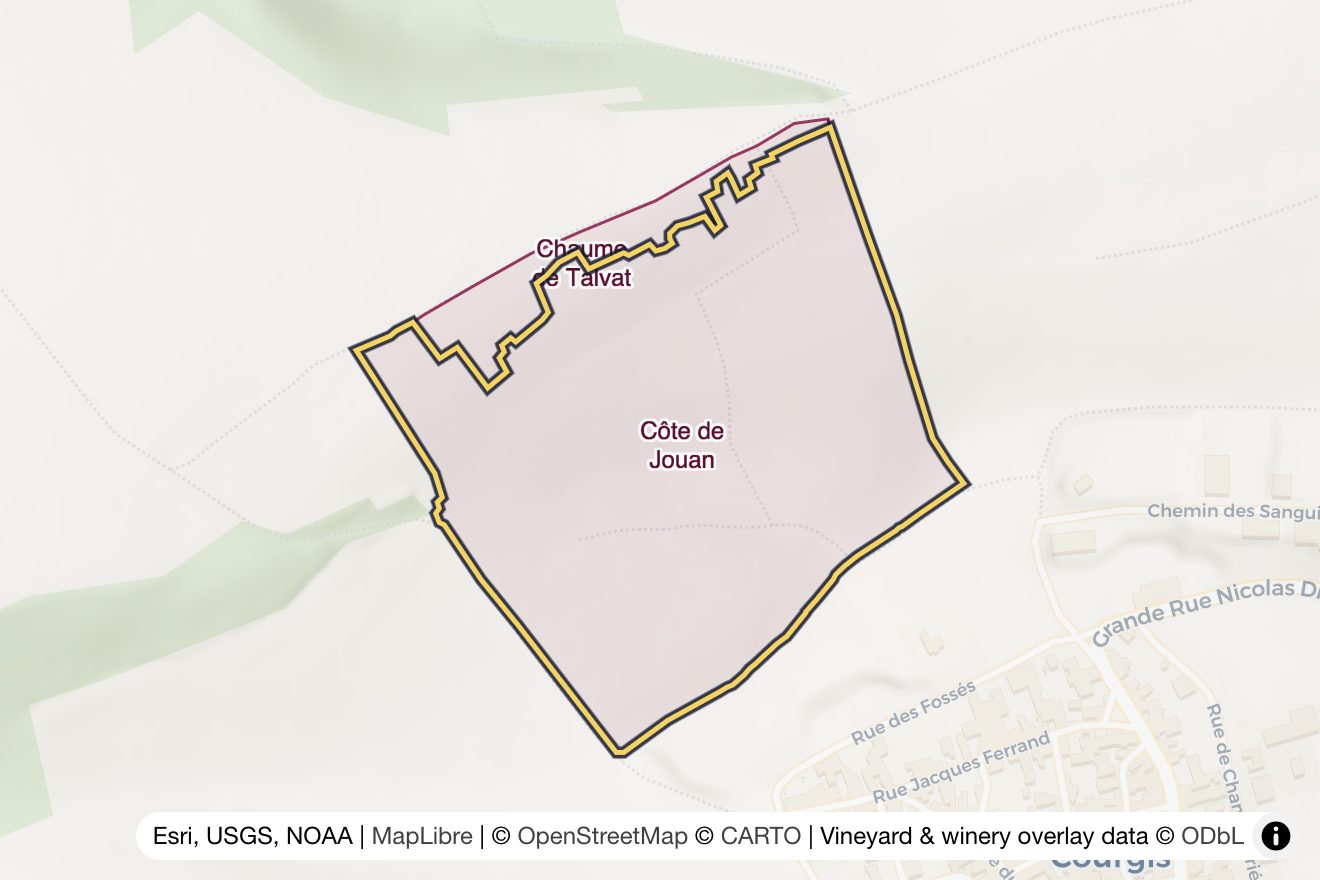 Map of Côte de Jouan