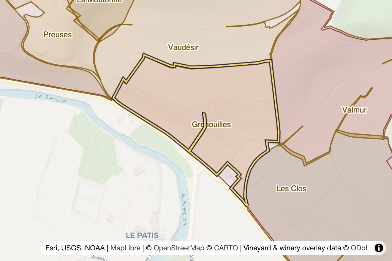 Map of Grenouilles