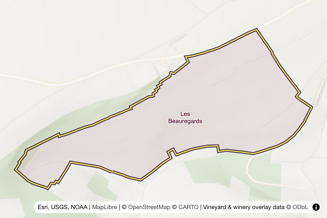 Map of Les Beauregards