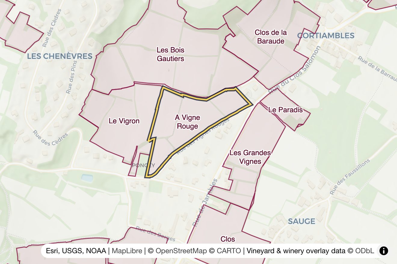 Map of A Vigne Rouge