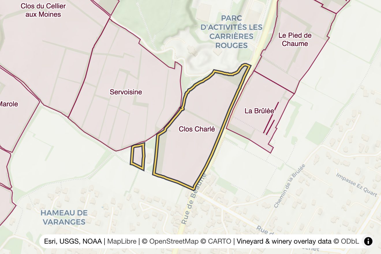 Map of Clos Charlé