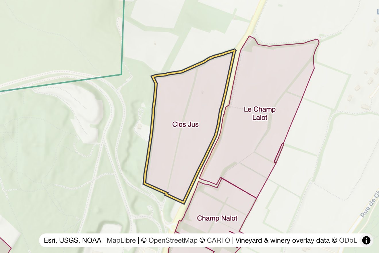 Map of Clos Jus