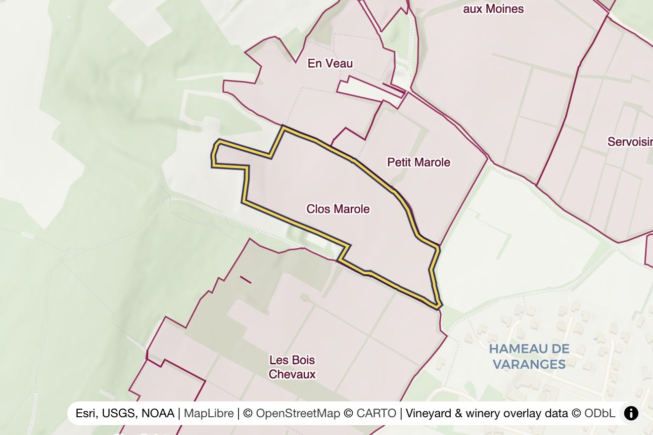 Map of Clos Marole