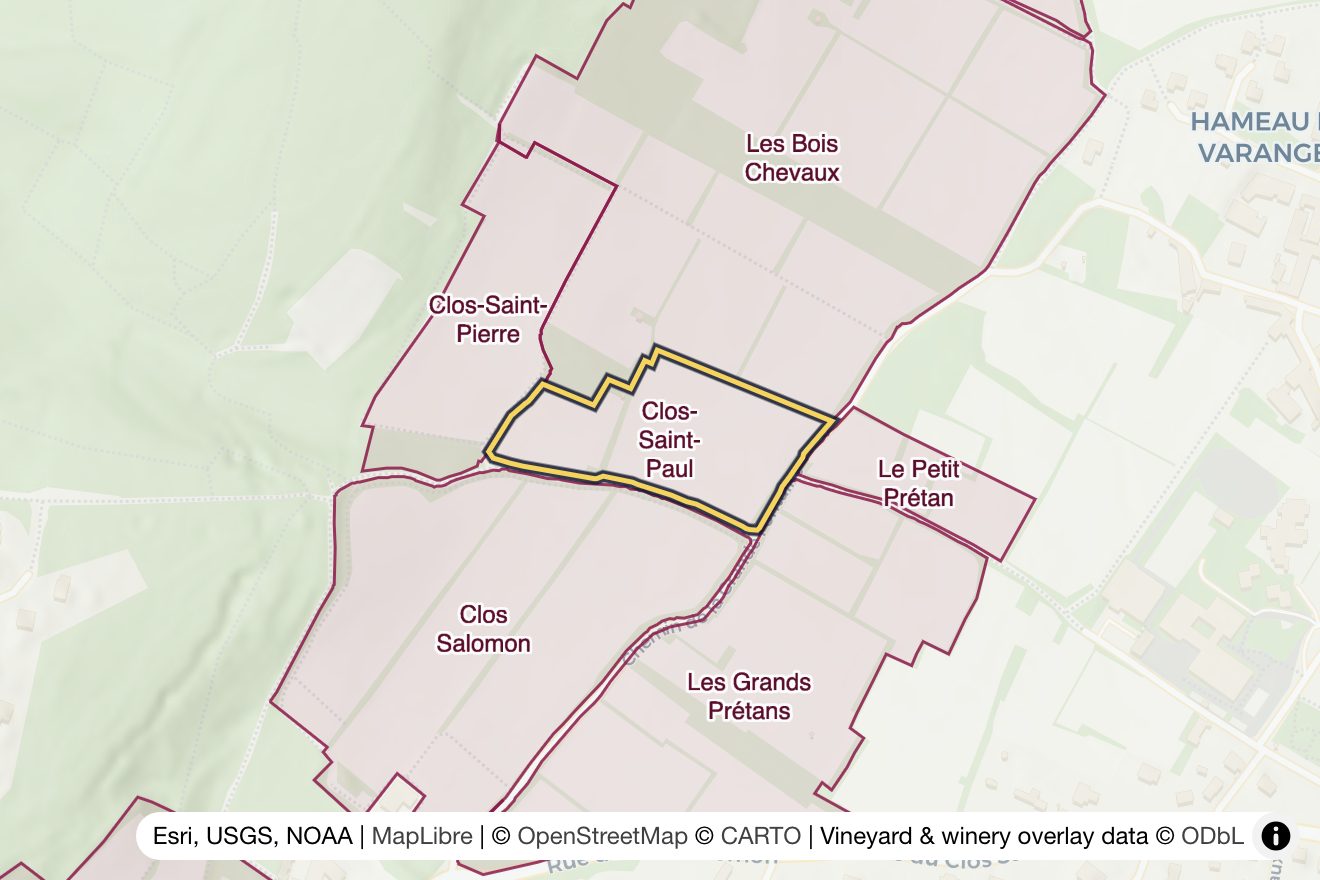 Map of Clos-Saint-Paul