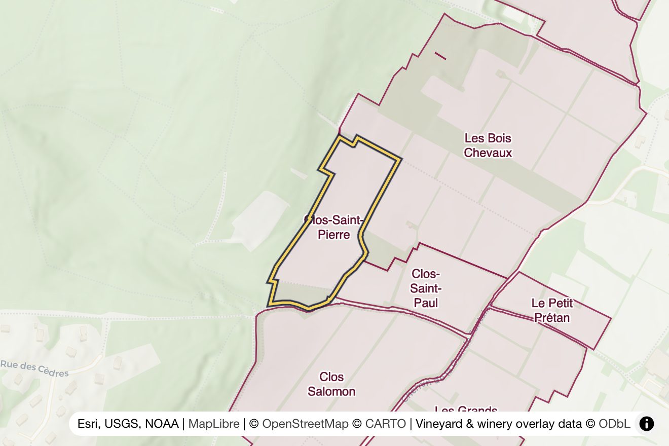 Map of Clos-Saint-Pierre