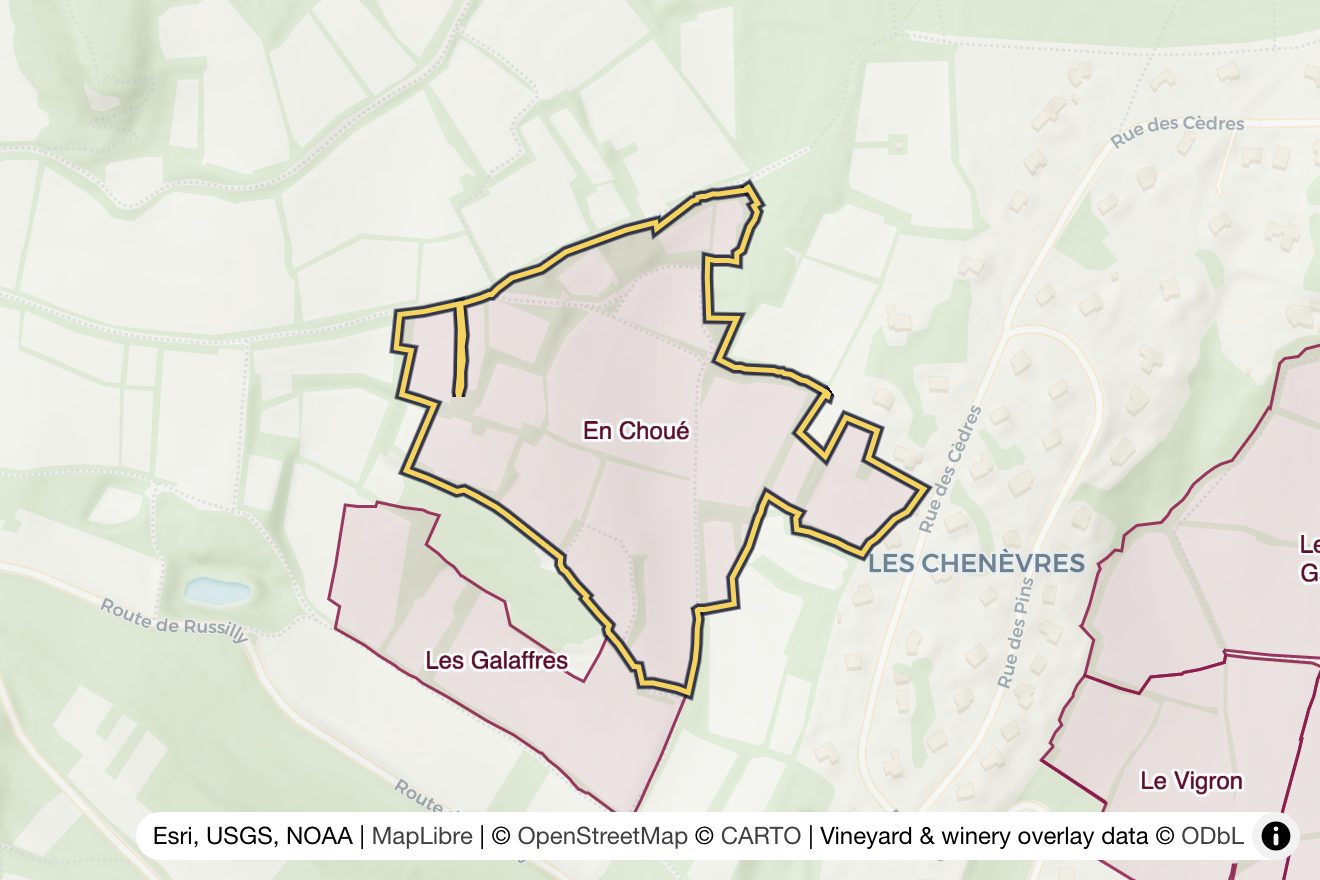 Map of En Choué