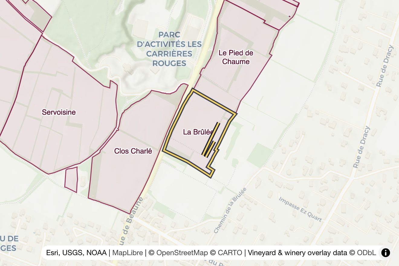 Map of La Brûlée