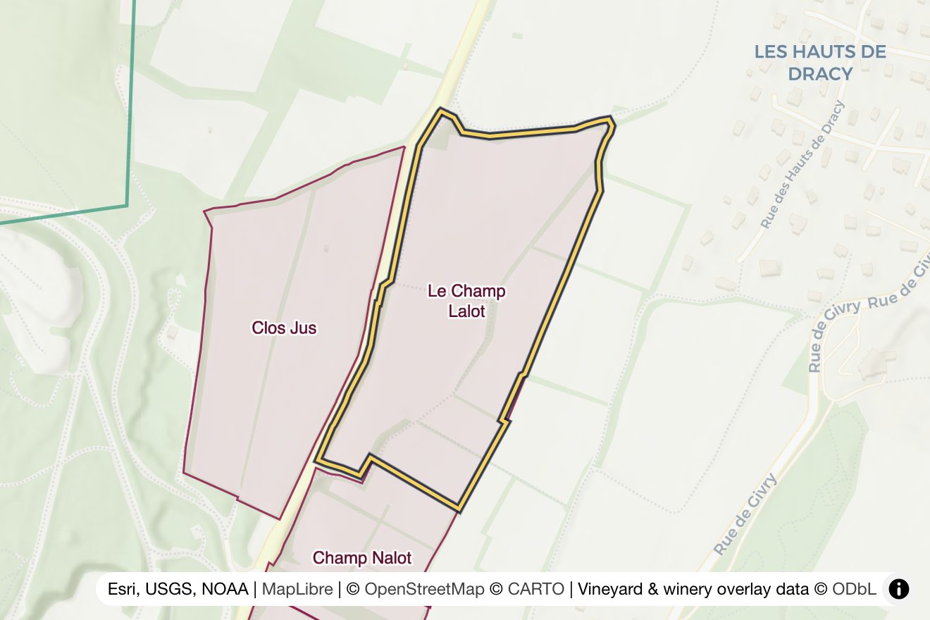 Map of Le Champ Lalot
