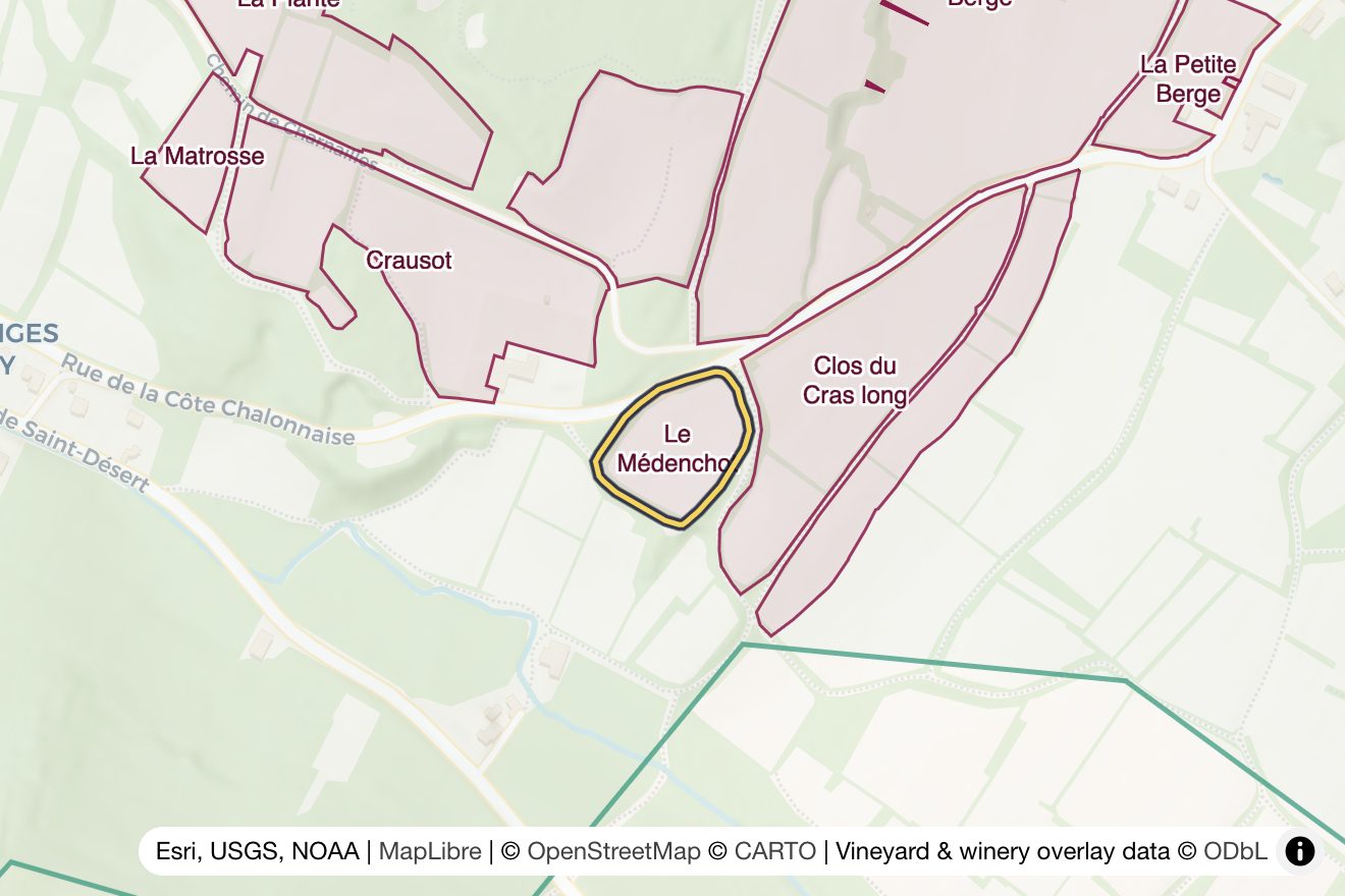 Map of Le Médenchot
