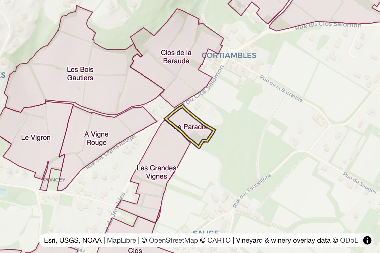 Map of Le Paradis