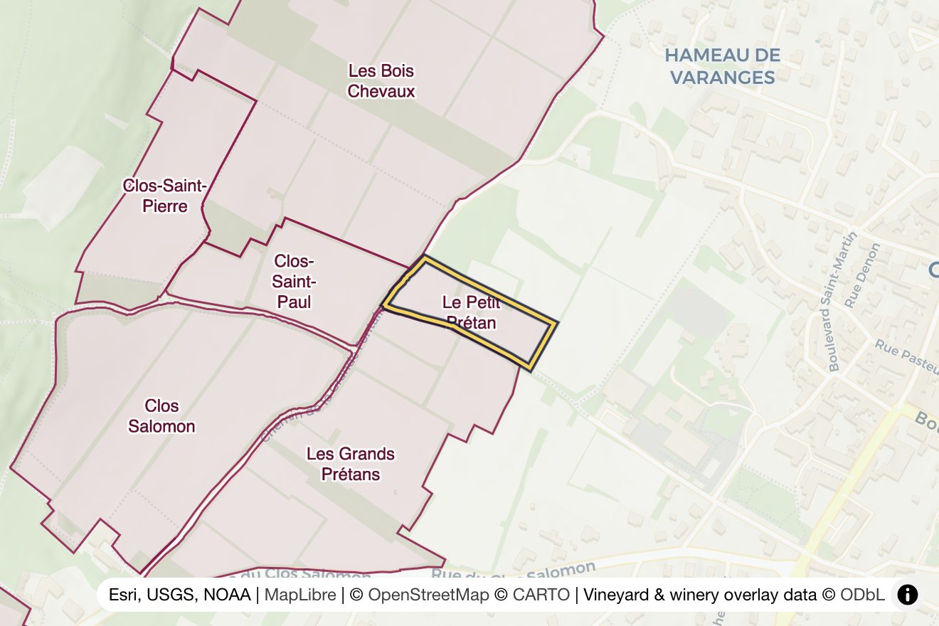 Map of Le Petit Prétan