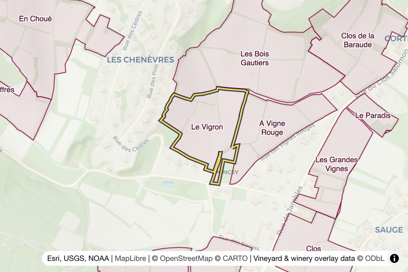 Map of Le Vigron