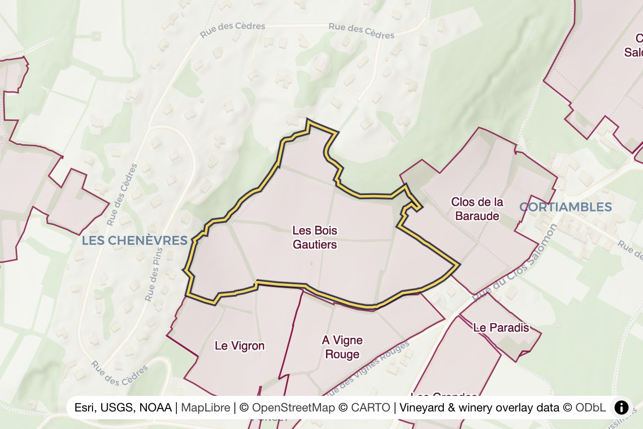 Map of Les Bois Gautiers