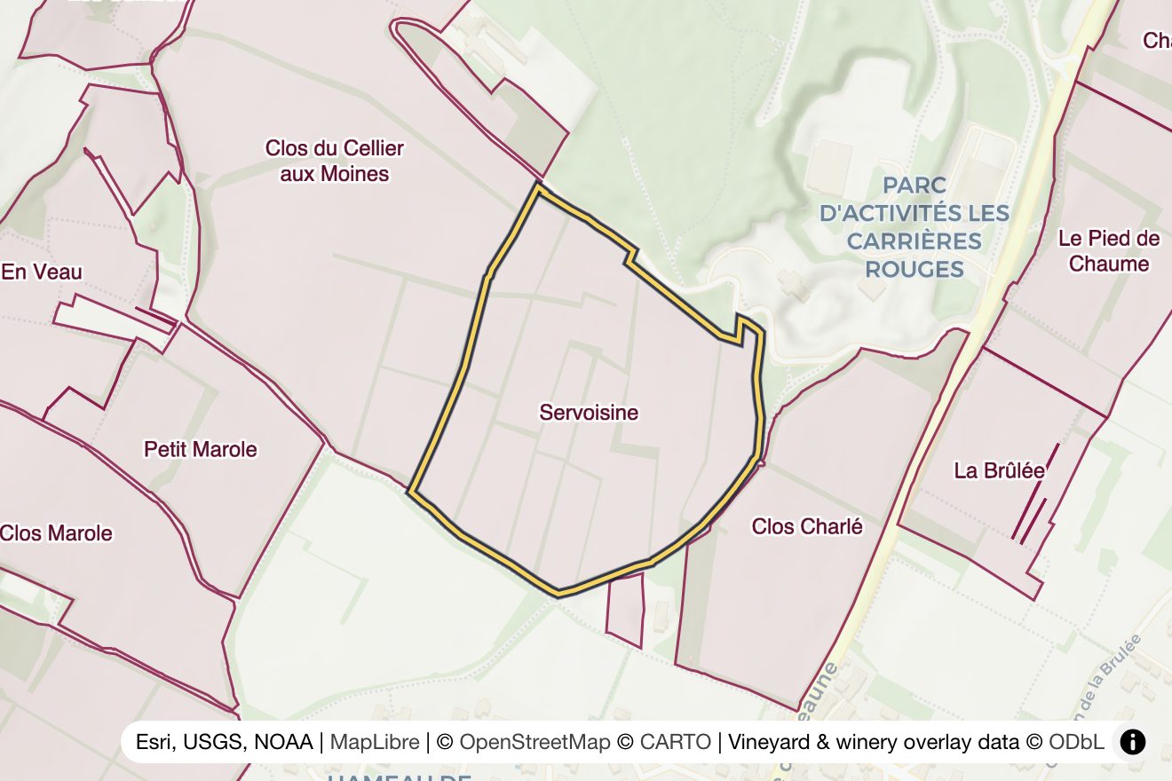 Map of Servoisine